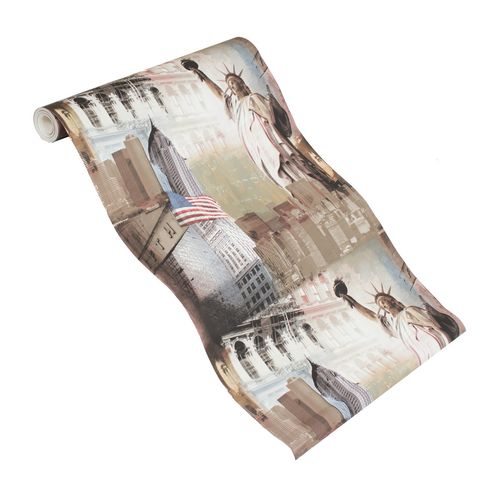 Wallpaper brown city 5th Avenue USA Ideco Home 152195