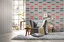 Wallpaper beige red white grey pattern Rasch Home Vision 4 3