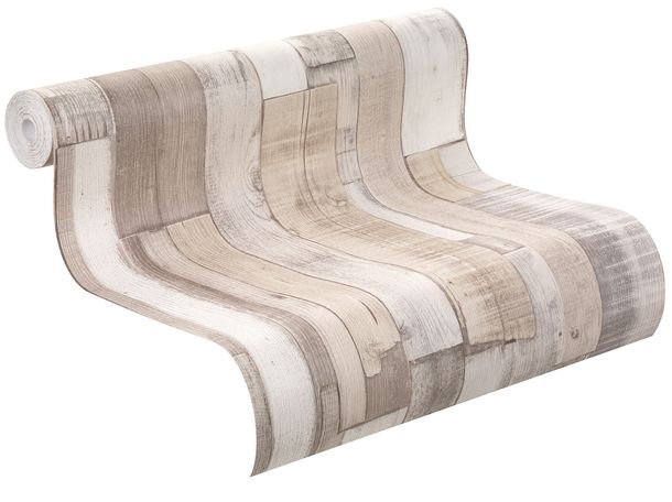Wallpaper wood look patina beige light grey Rasch Factory 2