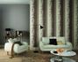 Non-woven wallpaper floral grey white turquoise 6916-19 2