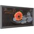 Picture framed art print Wellness anthracite grey orange 2