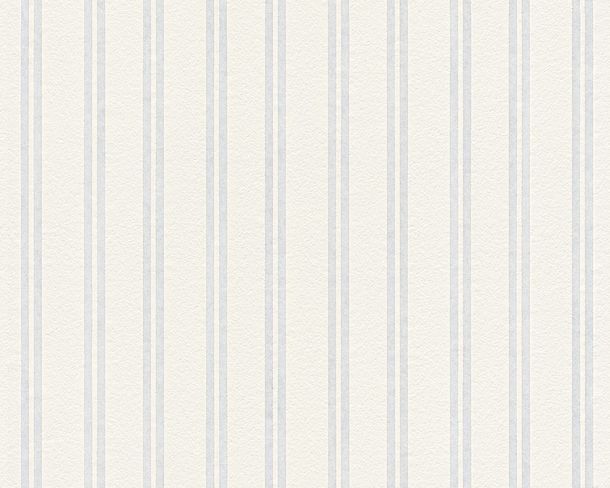 Wallpaper paintable stripes white Meistervlies 2435-15