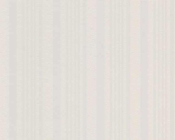 Wallpaper paintable stripes white AS Meistervlies PRO Protect 5863-15