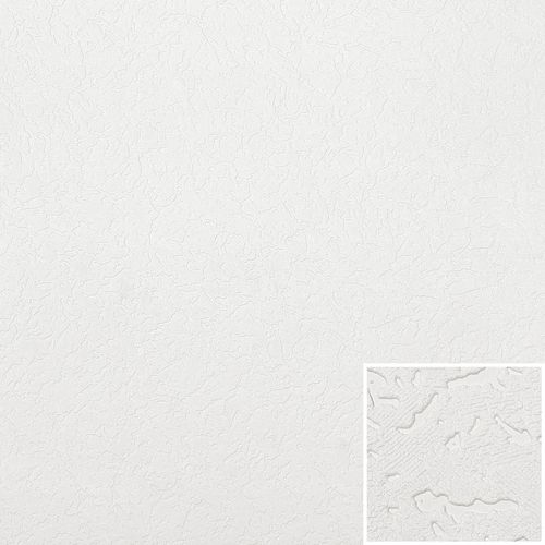 Vinyl Wallapper Paintable 2728-12 White Grandioso 15m