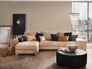 room example Wallpaper Versace Home linen cream beige metallic 96233-3 5
