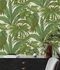 room example Versace wallpaper tropical leaves 96240-5 6