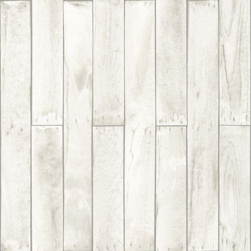 wallpaper non-woven wood grey white 137742