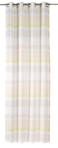 Eyelet curtain Sweet Love Stripe semi-transparent green
