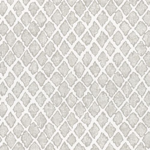 Non-woven wallpaper grey silver rhombus Marburg 56124