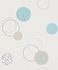 non-woven wallpaper blue beige circles Planet Rasch 475913 1
