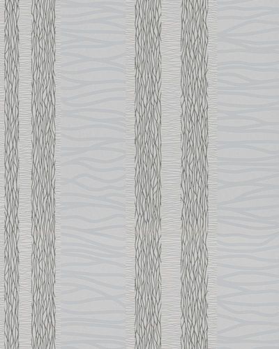 Non-Woven Wallpaper Waves grey silver Metallic 56437