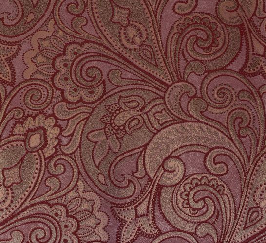 Non-woven wallpaper red gold baroque Marburg 56826