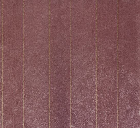 Non-Woven Wallpaper Plaster Stripes violett Glitter 56848
