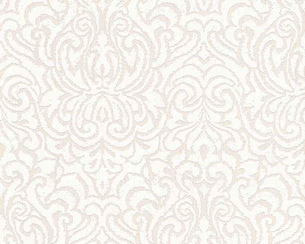 Non-woven wallpaper white cream baroque Tessuto Architects Paper 96193-5