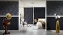 Room picture Wallpaper plain viscose black Metallic Silk 9685-31 2