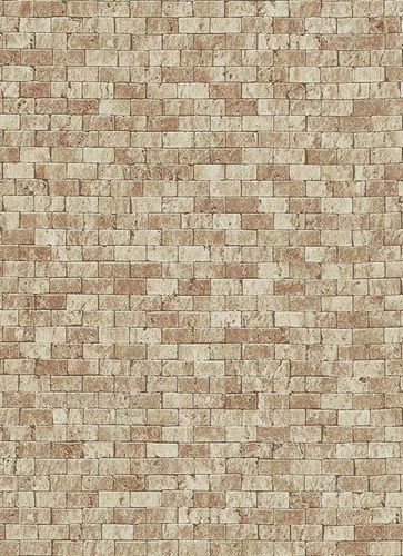 Non-woven wallpaper beige stones Brix Unlimited Erismann 6941-11
