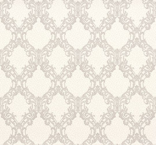 Wallpaper white grey baroque Fame Erismann 6935-10
