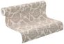 Design Non-woven wallpaper brown grey flowers Belleville Rasch 441529 1