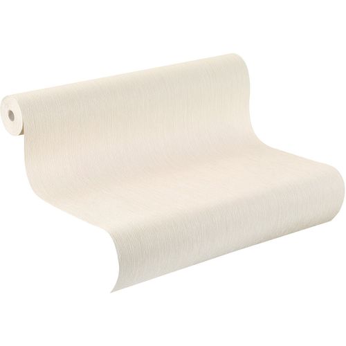 Pattern non-woven wallpaper cream uni Amelie Rasch 573312