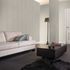 Room picture non-woven wallpaper cream metallic stripes Amelie Rasch 574517 3