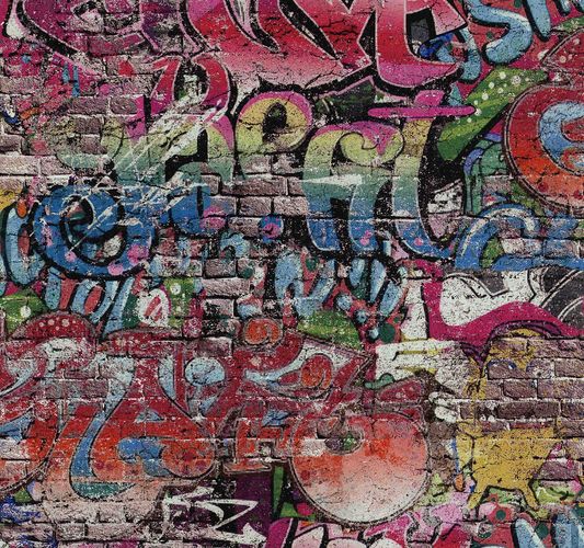 Wallpaper colorful graffiti PS 05530-10