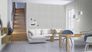 Room Non-woven wallpaper Rasch Trianon stripes white silver 515343 2