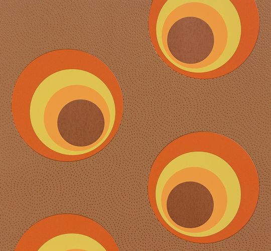 Wallpaper Nena Designer Marburg circle brown 57235