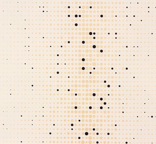 Wallpaper Nena Designer Marburg circle white yellow 57241