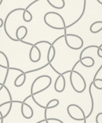 Detail Wallpaper Rasch Home Vision graphic cream grey 765304
