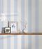 Wallpaper cream blue stripes AS Creation 3140-24 3