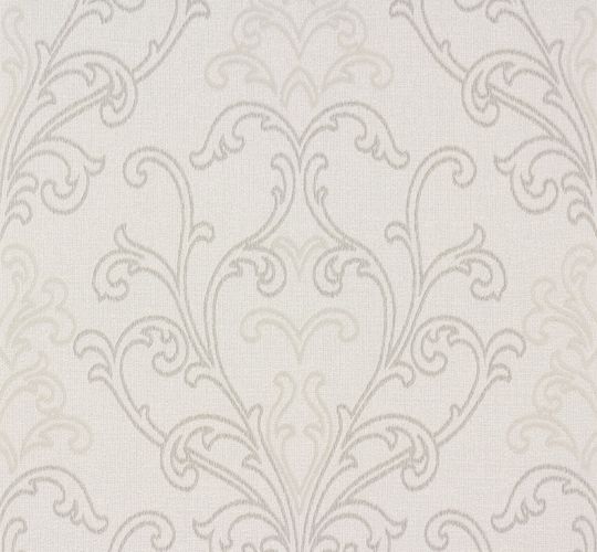 Non-woven wallpaper white grey ornaments Voyage Erismann 6978-31