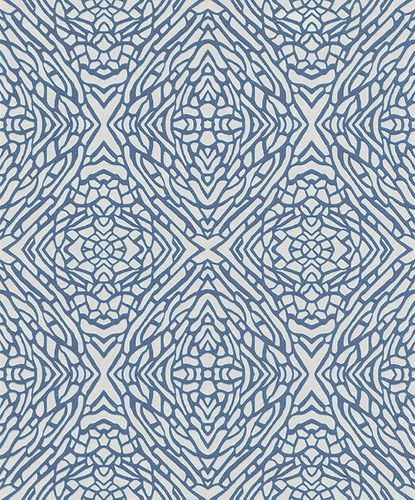 Wallpaper graphics Erismann white blue glitter 5960-08