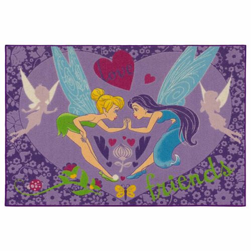 Kids carpet Disney Disney Tinkerbell purple girls play rug