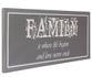 Picture Canvas familiy grey white 33x70cm 2