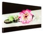 Picture Canvas flower black purple 50x100cm 2