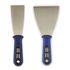 Set of 2 Scraper Knife Metal ergo-grip 1.5“ 2.4“ 1