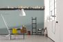Room picture Kitchen Wallpaper Non-Woven plain design turquoise 3096-31 3