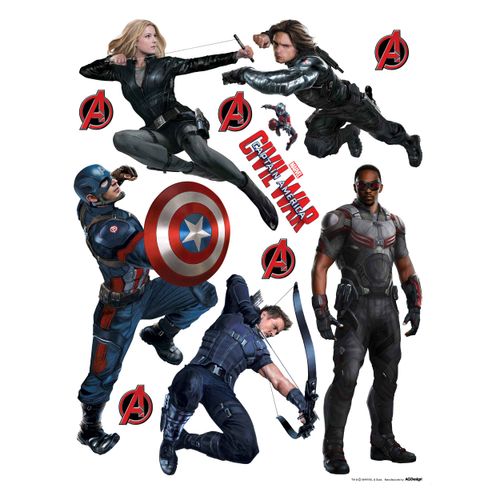 Wall Sticker Decoration Marvel The Avengers 65x85cm