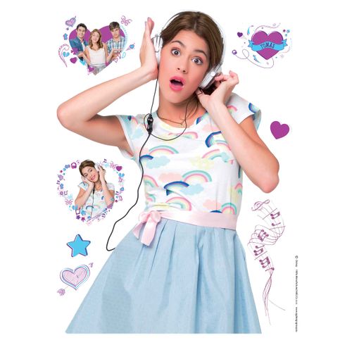 Wall Sticker Decoration 2 items Disney Violetta 65x85cm