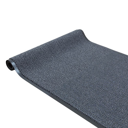 dirt barrier rug basic clean 90 cm grey
