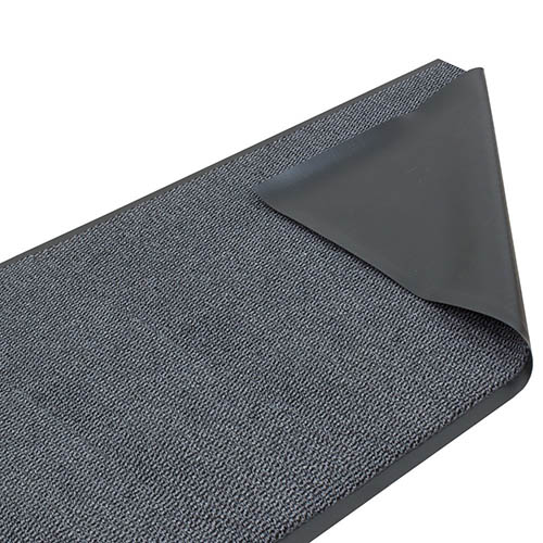 dirt barrier rug basic clean grey 120 cm width