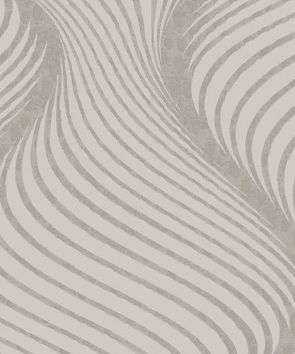 Wallpaper graphic ornaments shine grey non-woven Marburg La Veneziana 3 57904