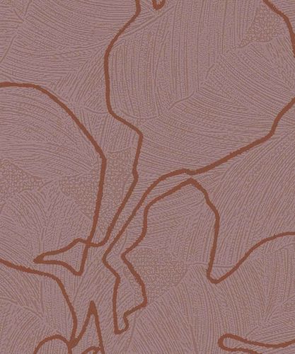 Wallpaper floral graphic shine rose non-woven Marburg La Veneziana 3 57945