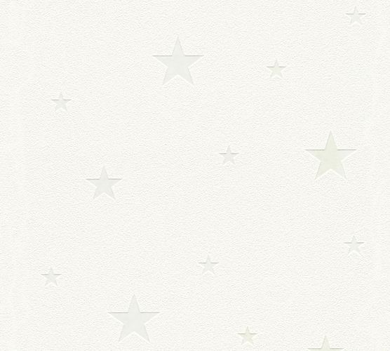 Non-Woven Wallpaper Stars Glow In The Dark white 32440-1