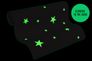 Non-Woven Wallpaper Stars Glow In The Dark taupe 3