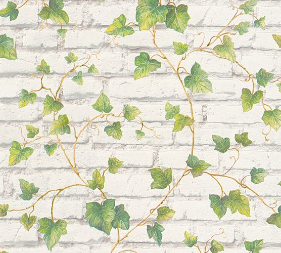 Vinyl Wallpaper stone ivy AS Essentials grey green 31942-1