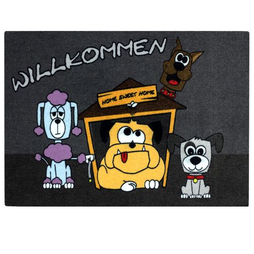 Door Mat Dirt Barrier Mat dogs Pets Welcome 50x70cm