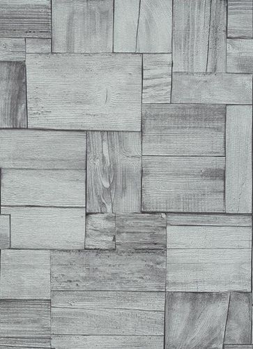 Non-woven wallpaper wood style white Erismann Countryside 5819-01