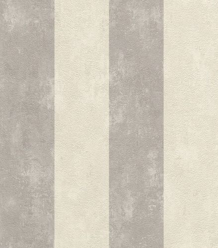 Non-woven wallpaper striped stripes grey Rasch Lucera 608960