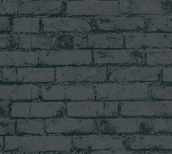 Wallpaper Michalsky Metropolis stones stone wall black 9078-82